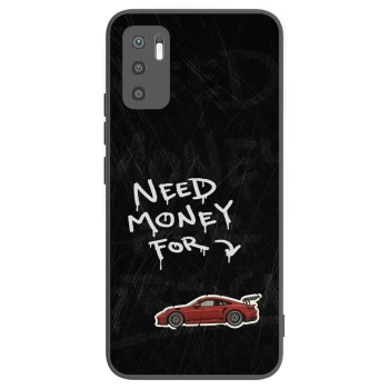 Picasee Μαύρη θήκη σιλικόνης για Xiaomi Redmi Note 10 5G - Track Mode