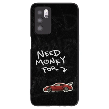 Picasee Μαύρη θήκη σιλικόνης για OPPO A16 - Track Mode