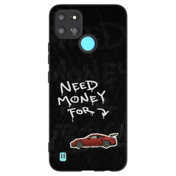 Picasee Μαύρη θήκη σιλικόνης για Realme C21Y - Track Mode