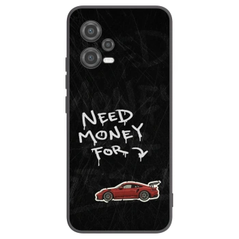 Picasee Μαύρη θήκη σιλικόνης για Xiaomi Poco X5 - Track Mode