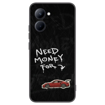 Picasee Μαύρη θήκη σιλικόνης για Realme C33 (2023) - Track Mode