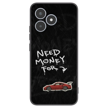 Picasee Μαύρη θήκη σιλικόνης για Realme C53 - Track Mode