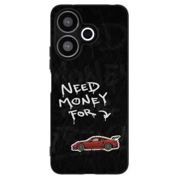 Picasee Μαύρη θήκη σιλικόνης για Xiaomi Redmi 13 4G - Track Mode