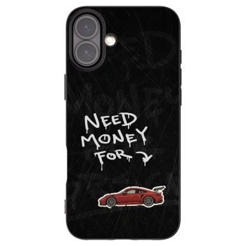 Picasee Μαύρη θήκη σιλικόνης για Apple iPhone 16 Plus - Track Mode