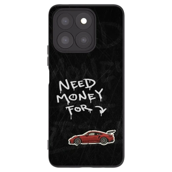 Picasee Μαύρη θήκη σιλικόνης για Honor X8c - Track Mode