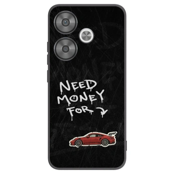 Picasee Μαύρη θήκη σιλικόνης για Xiaomi Poco F6 - Track Mode