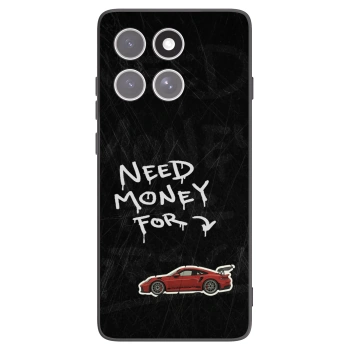 Picasee Μαύρη θήκη σιλικόνης για Motorola Edge 60 Fusion - Track Mode