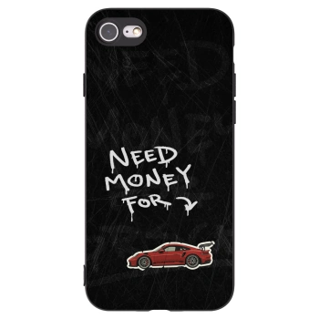 Picasee Μαύρη θήκη σιλικόνης για Apple iPhone SE 2020 - Track Mode