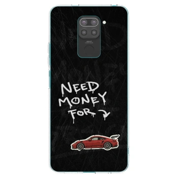 Picasee Μαύρη θήκη σιλικόνης για Xiaomi Redmi Note 9 - Track Mode