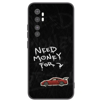 Picasee Μαύρη θήκη σιλικόνης για Xiaomi Mi Note 10 Lite - Track Mode