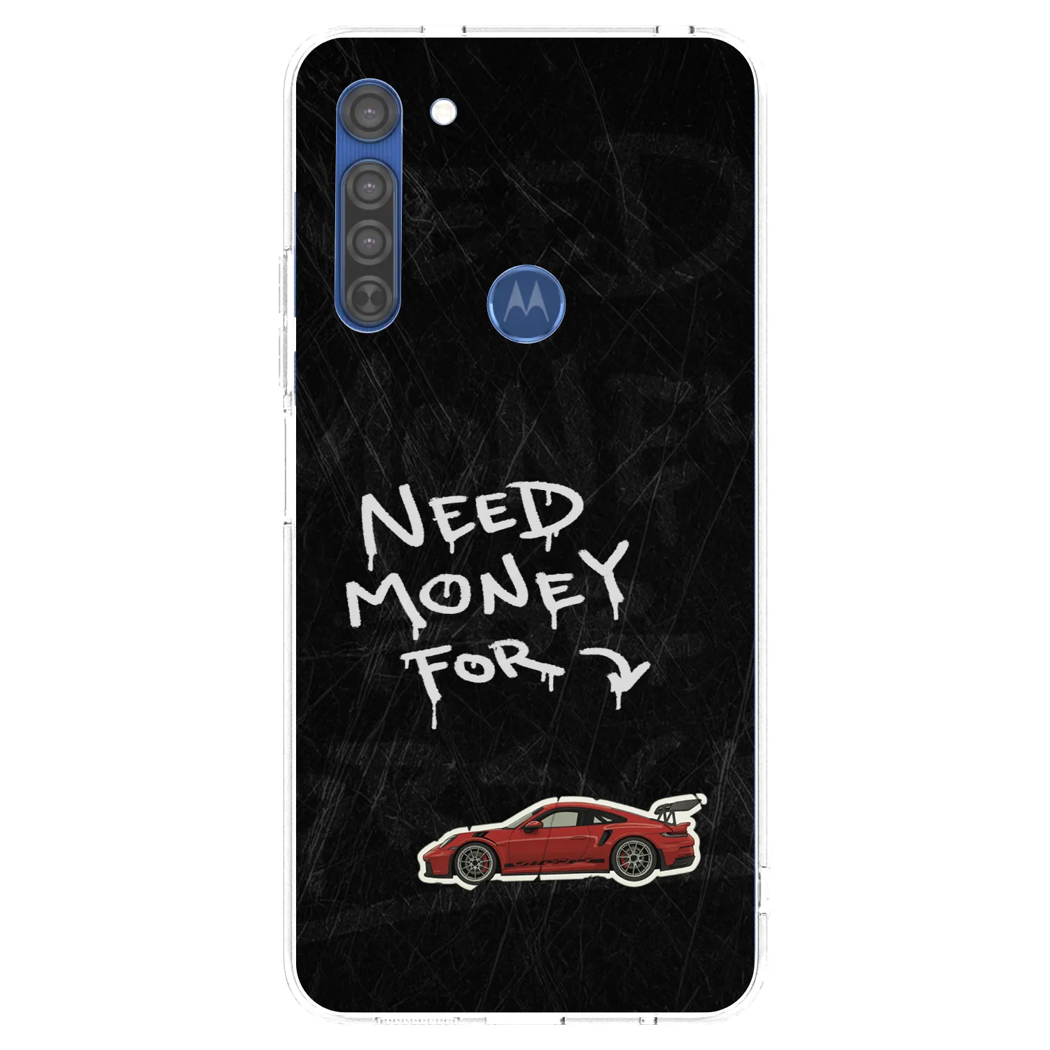 Picasee διαφανής θήκη σιλικόνης Motorola Moto G8 - Track Mode