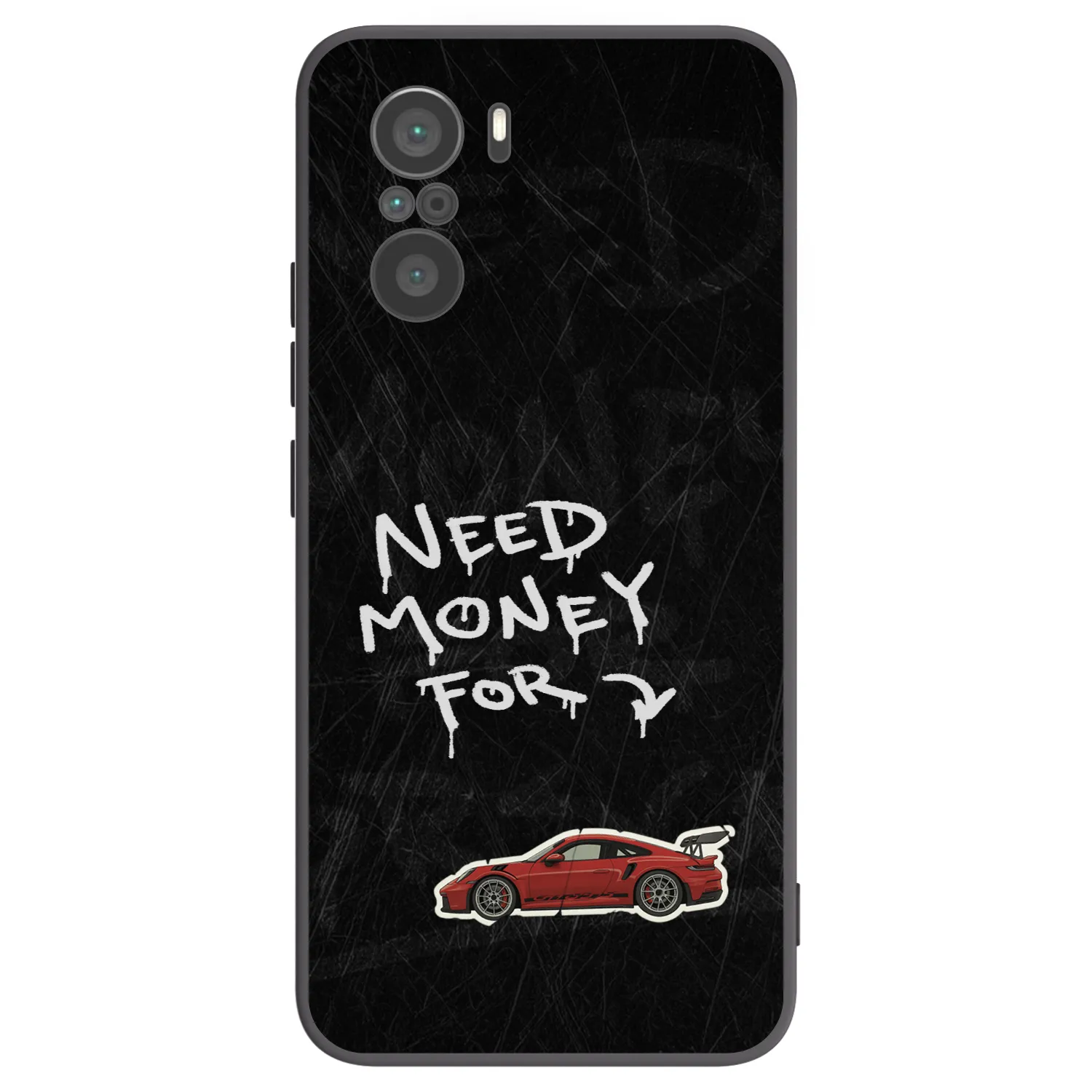 Picasee Μαύρη θήκη σιλικόνης για Xiaomi Poco F3 - Track Mode