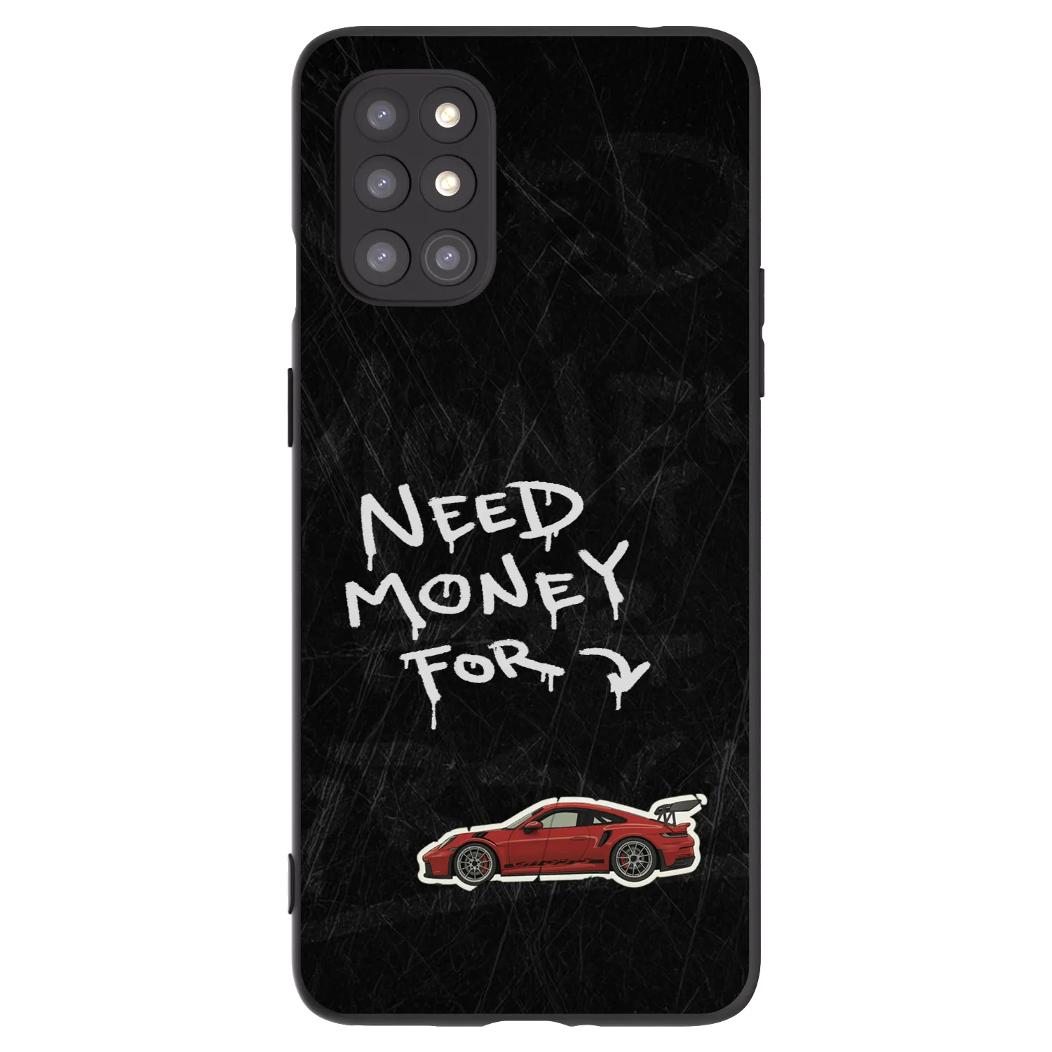 Picasee Μαύρη θήκη σιλικόνης για OnePlus 8T - Track Mode