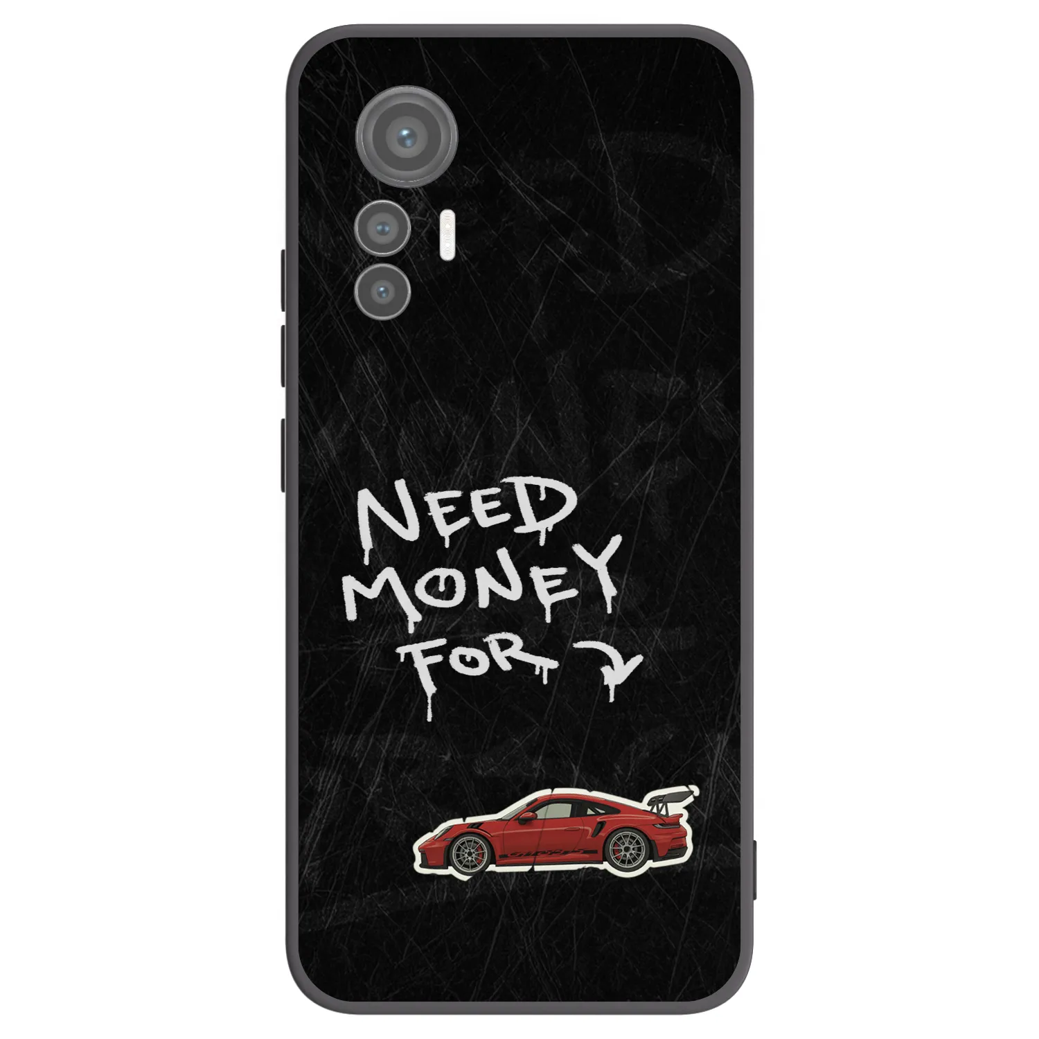 Picasee Μαύρη θήκη σιλικόνης για Xiaomi 12 Lite - Track Mode