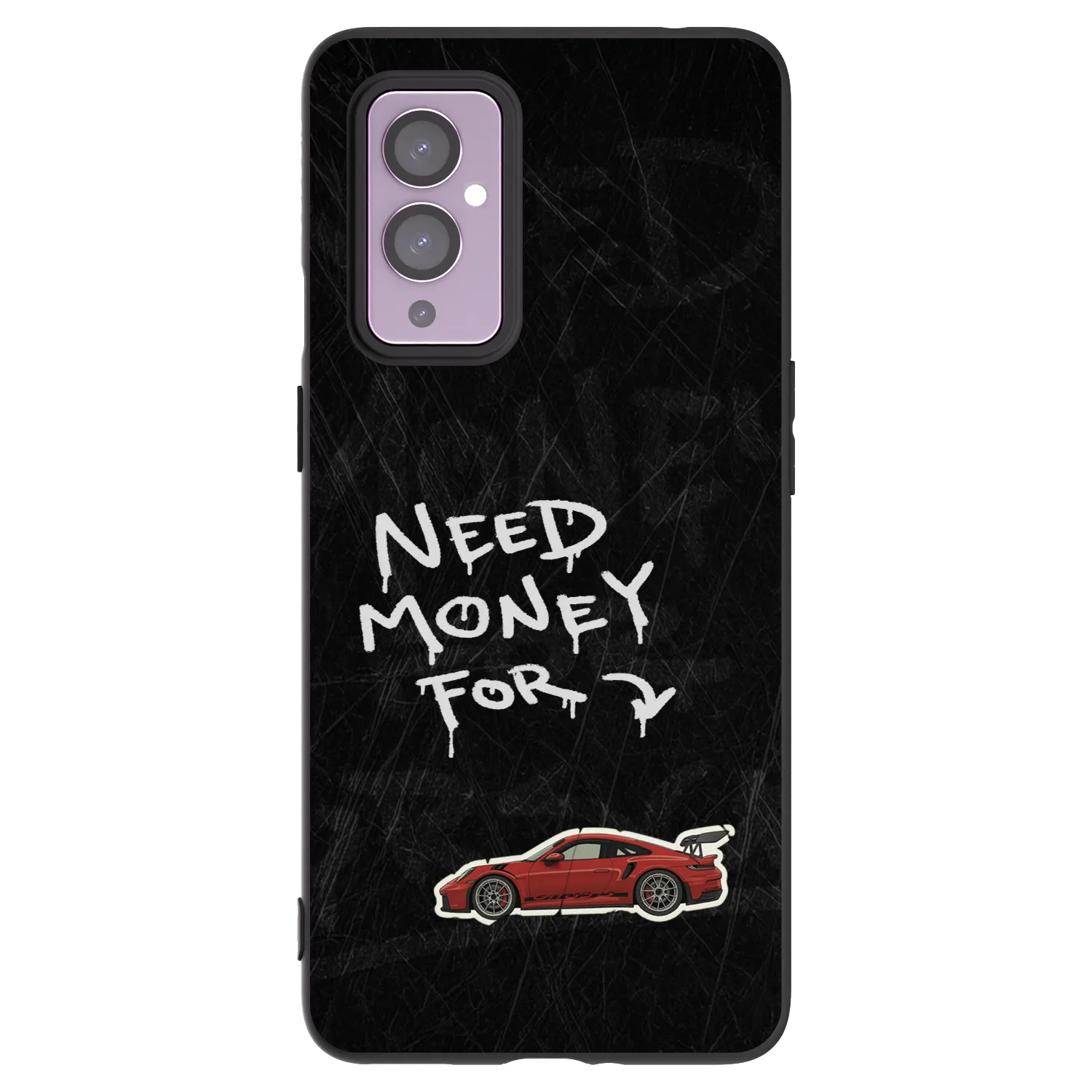 Picasee Μαύρη θήκη σιλικόνης για OnePlus 9 - Track Mode