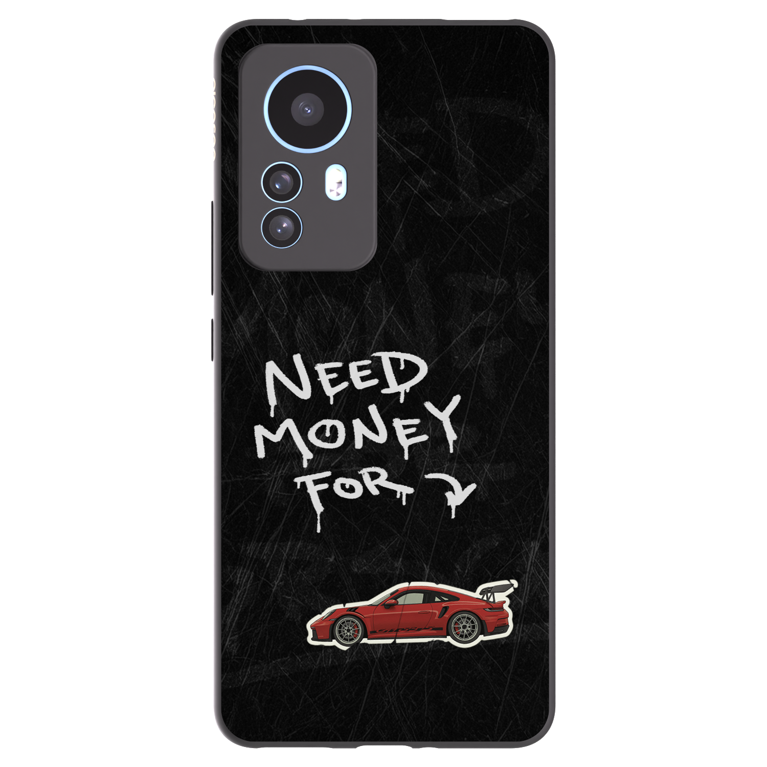 Picasee Μαύρη θήκη σιλικόνης για Xiaomi 12T Pro - Track Mode