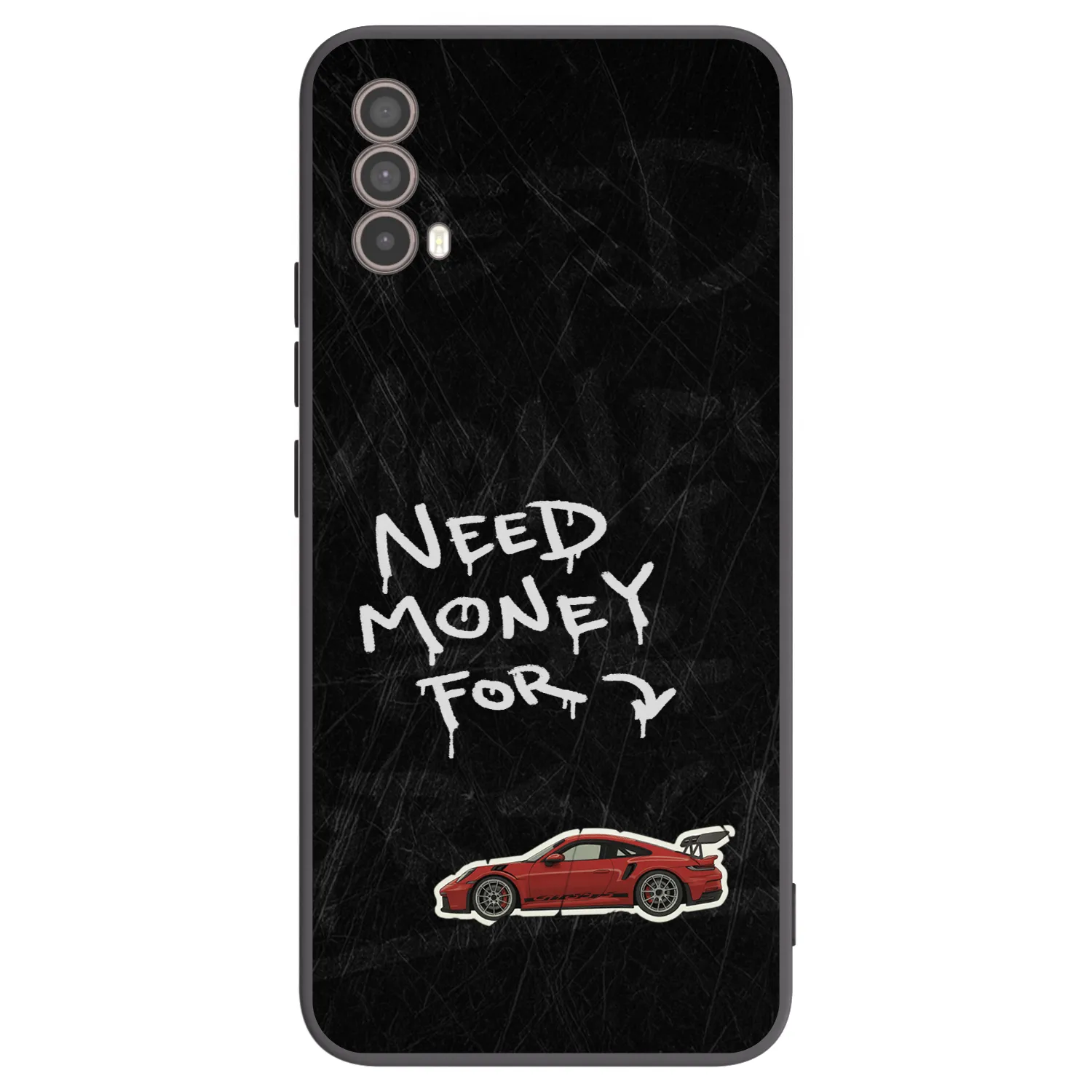 Picasee Μαύρη θήκη σιλικόνης για Motorola Moto E40 - Track Mode