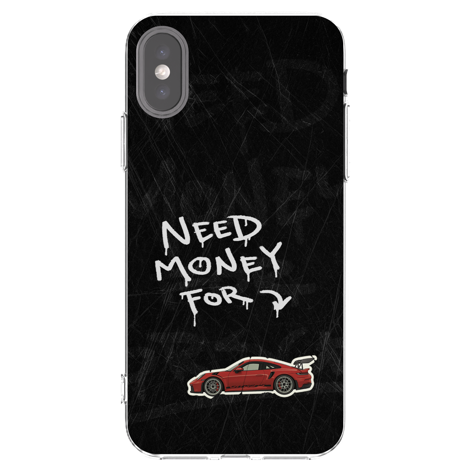 Picasee διαφανής θήκη σιλικόνης Apple iPhone X/XS - Track Mode