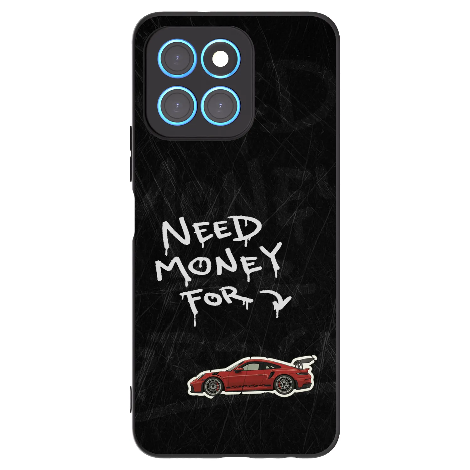 Picasee Μαύρη θήκη σιλικόνης για Honor X6 - Track Mode