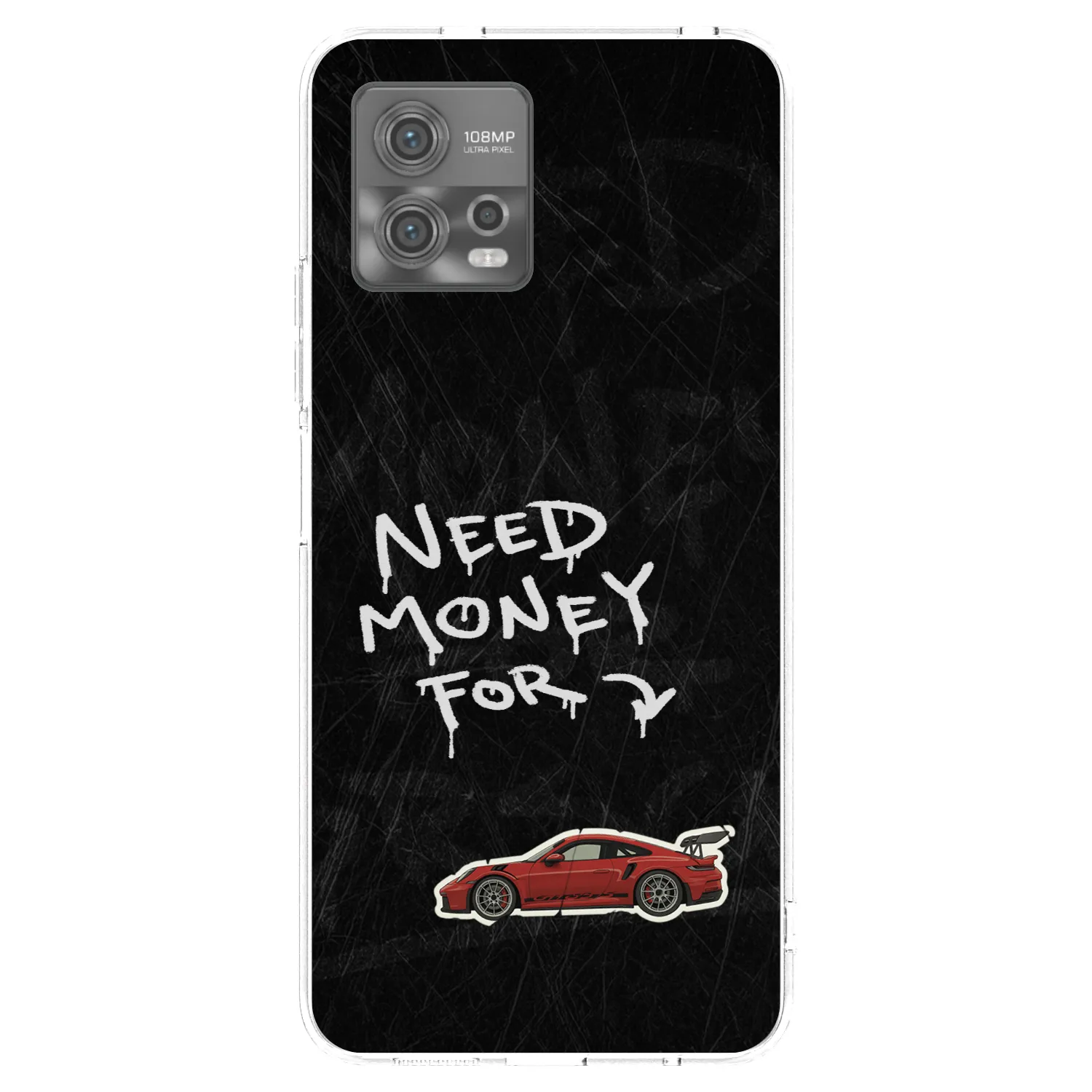 Picasee διαφανής θήκη σιλικόνης Motorola Moto G72 - Track Mode