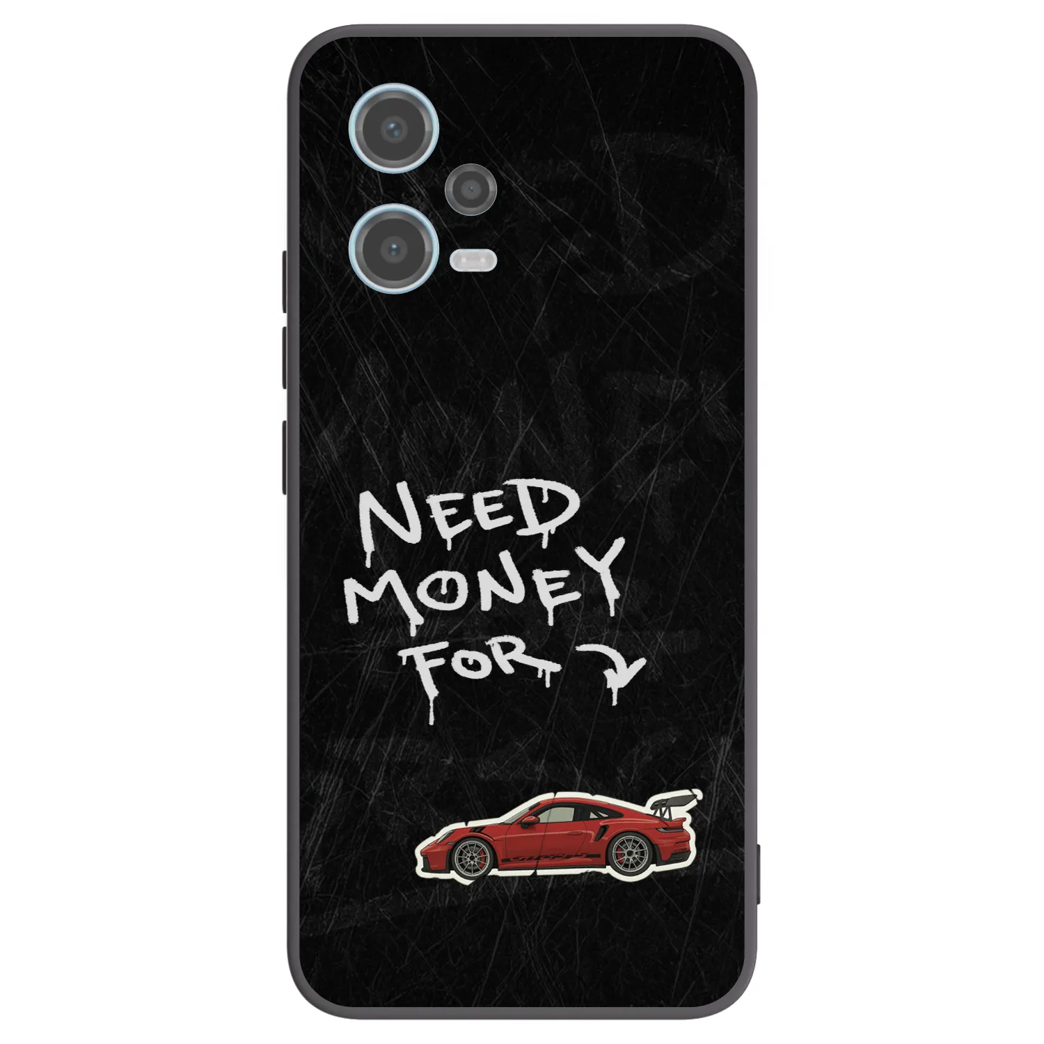 Picasee Μαύρη θήκη σιλικόνης για Xiaomi Redmi Note 12 5G - Track Mode