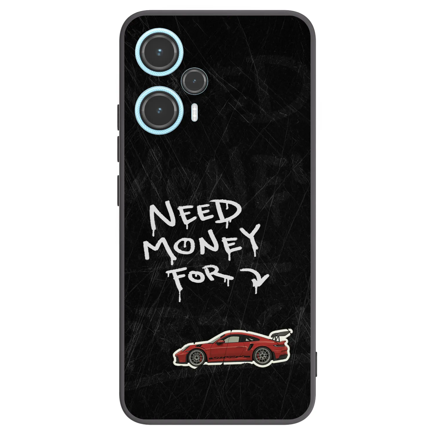 Picasee Μαύρη θήκη σιλικόνης για Xiaomi Poco F5 - Track Mode