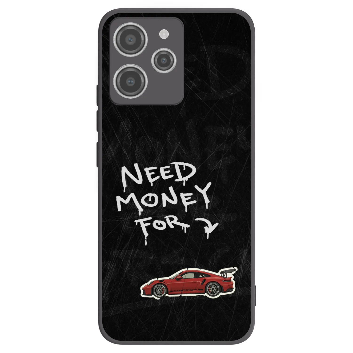 Picasee Μαύρη θήκη σιλικόνης για Xiaomi Redmi 12 4G - Track Mode