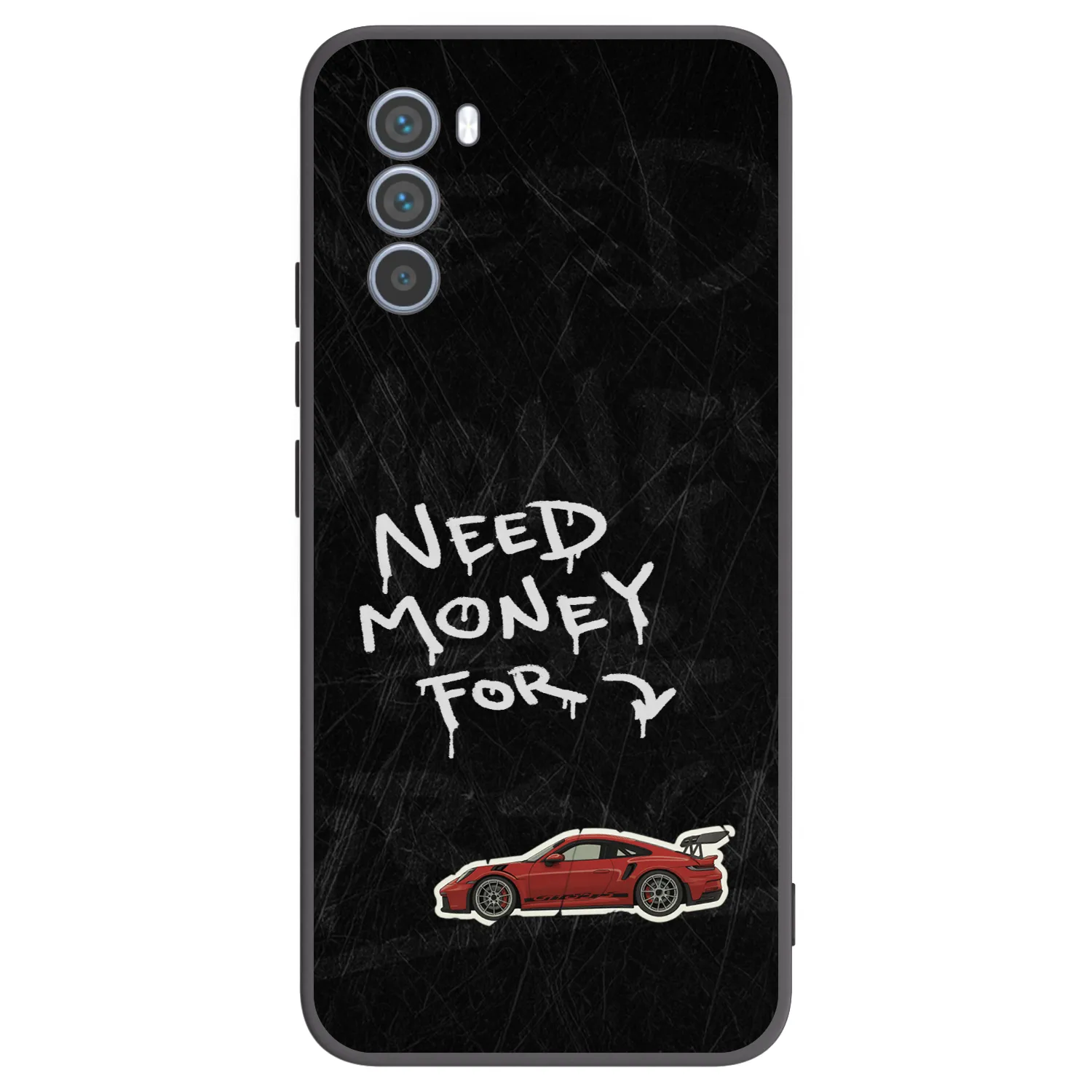 Picasee Μαύρη θήκη σιλικόνης για Motorola Moto G62 - Track Mode