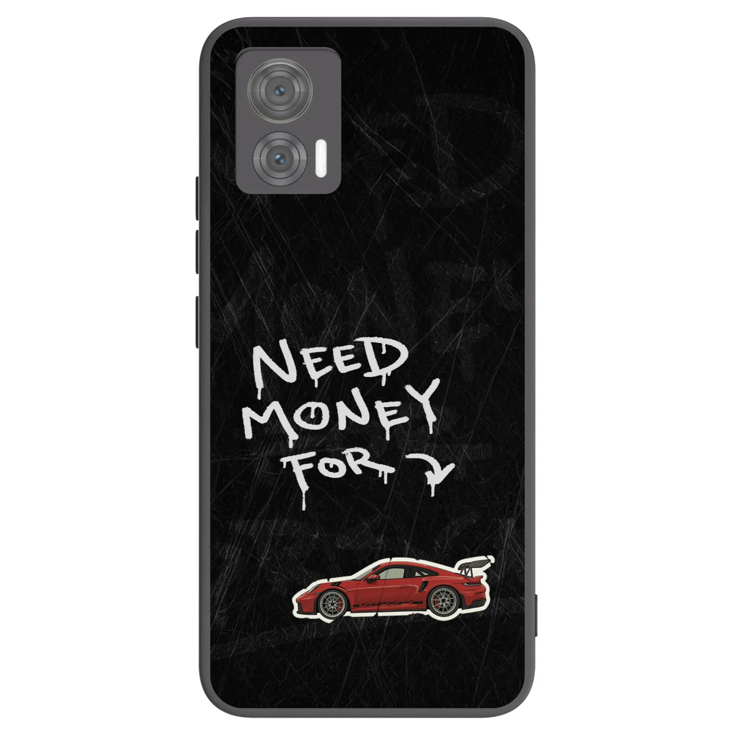 Picasee Μαύρη θήκη σιλικόνης για Motorola Edge 30 Neo - Track Mode