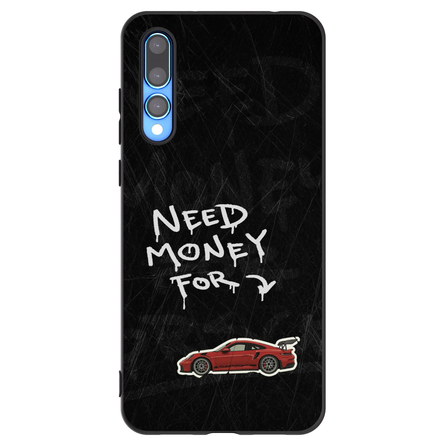 Picasee Μαύρη θήκη σιλικόνης για Huawei P20 Pro - Track Mode