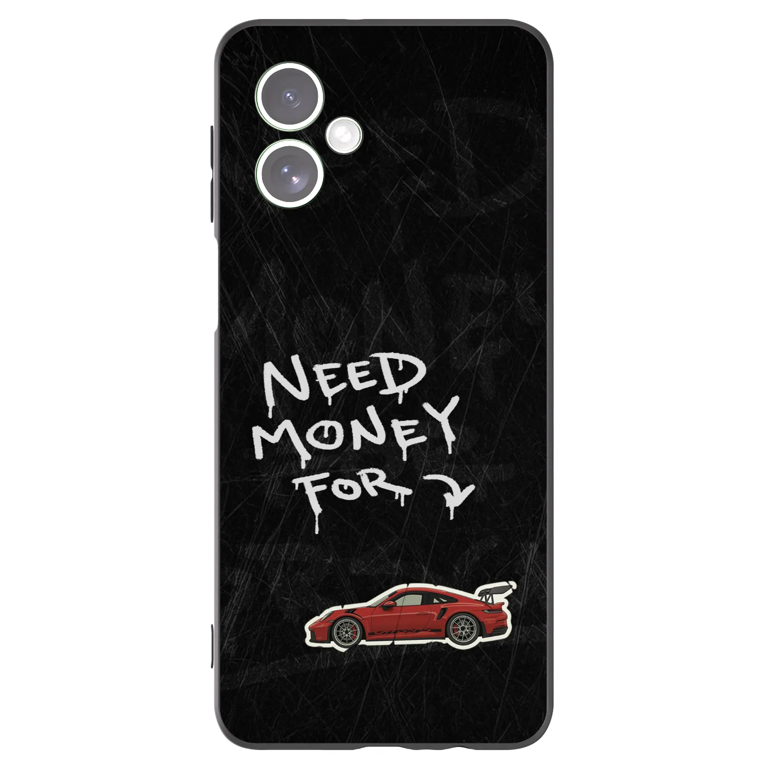 Picasee Μαύρη θήκη σιλικόνης για Motorola Moto G54 5G - Track Mode