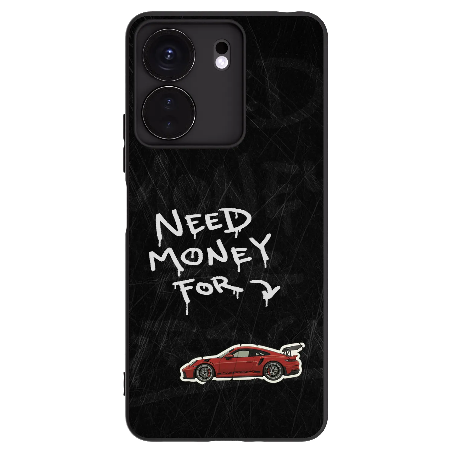 Picasee Μαύρη θήκη σιλικόνης για Xiaomi Redmi 13C 4G - Track Mode