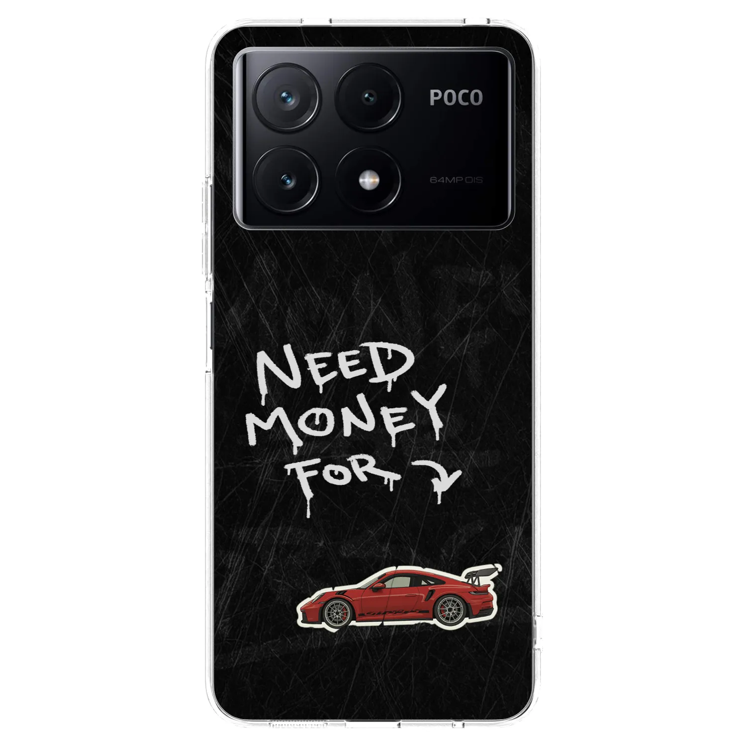 Picasee διαφανής θήκη σιλικόνης Xiaomi Poco X6 Pro - Track Mode