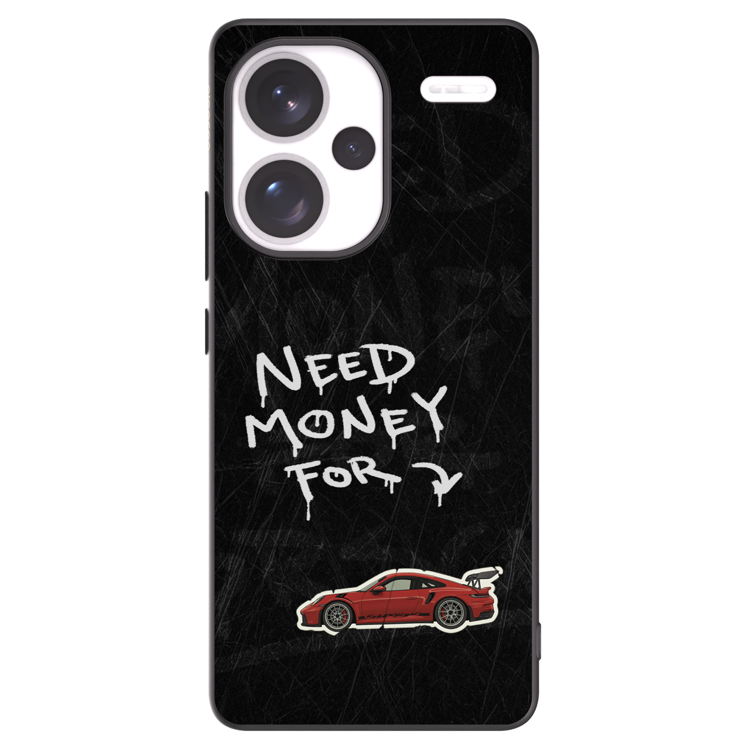 Picasee Μαύρη θήκη σιλικόνης για Xiaomi Redmi Note 13 Pro+ 5G - Track Mode