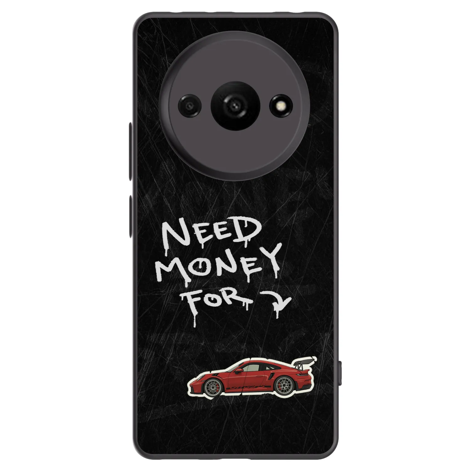 Picasee Μαύρη θήκη σιλικόνης για Xiaomi Redmi A3 - Track Mode