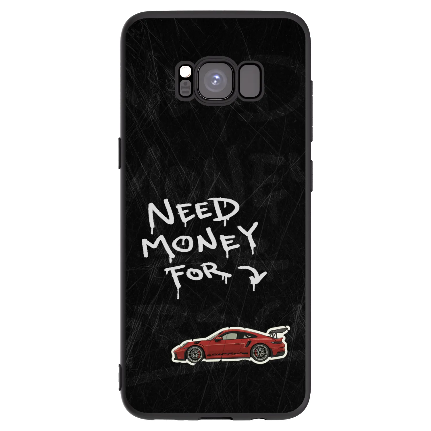 Picasee Μαύρη θήκη σιλικόνης για Samsung Galaxy S8 G950F - Track Mode