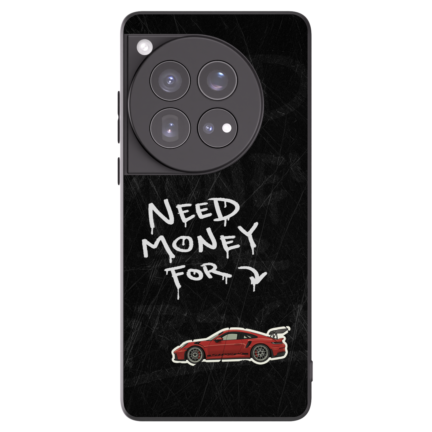 Picasee Μαύρη θήκη σιλικόνης για OnePlus 12 5G - Track Mode