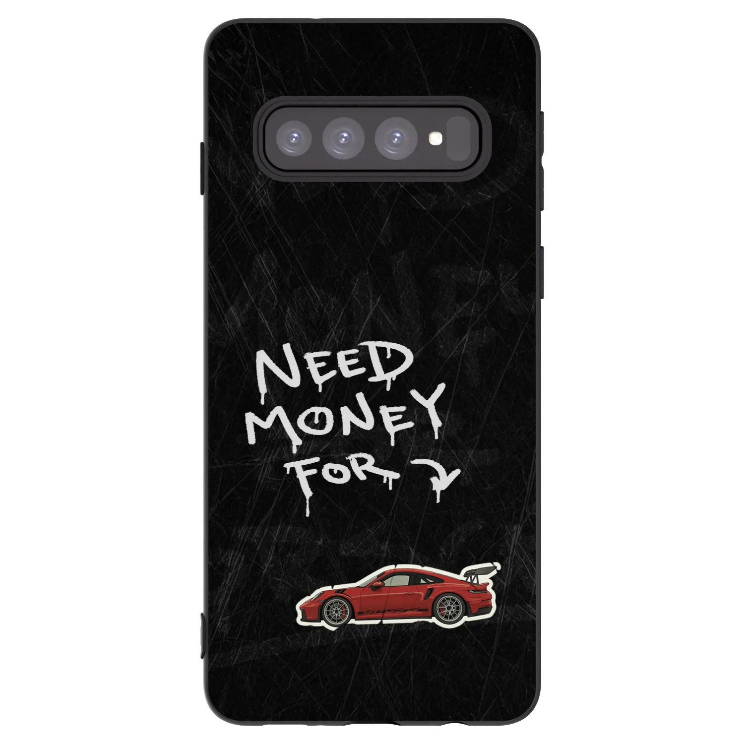 Picasee Μαύρη θήκη σιλικόνης για Samsung Galaxy S10 G973 - Track Mode