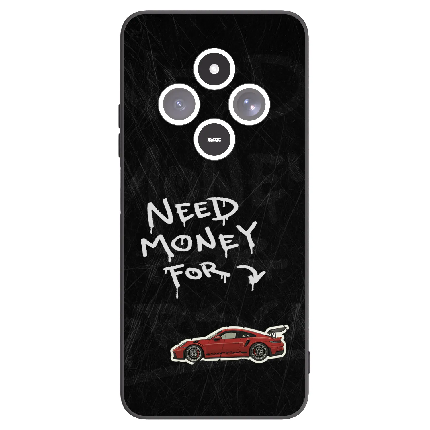 Picasee Μαύρη θήκη σιλικόνης για Xiaomi Redmi 14C - Track Mode