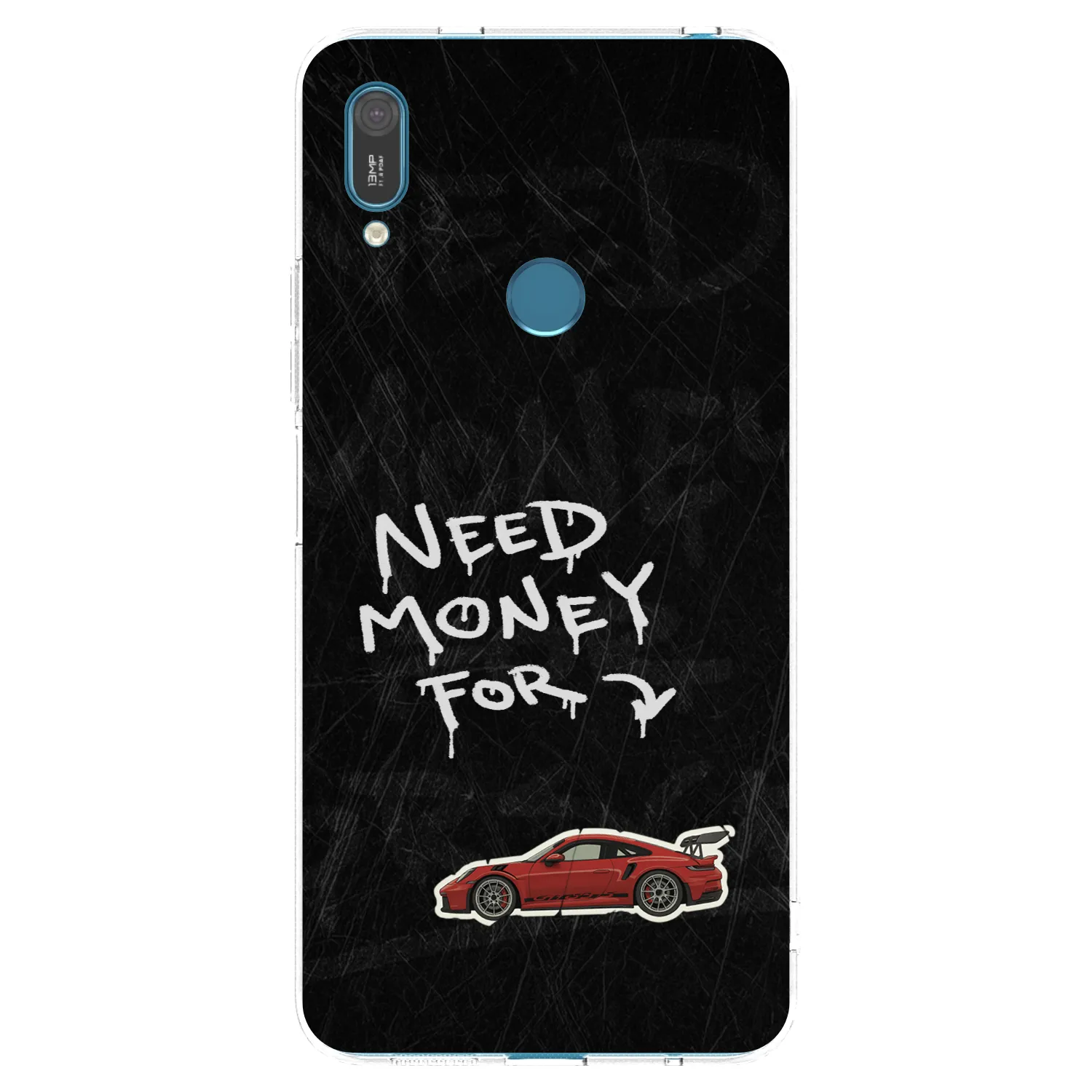 Picasee διαφανής θήκη σιλικόνης Huawei Y7 2019 - Track Mode