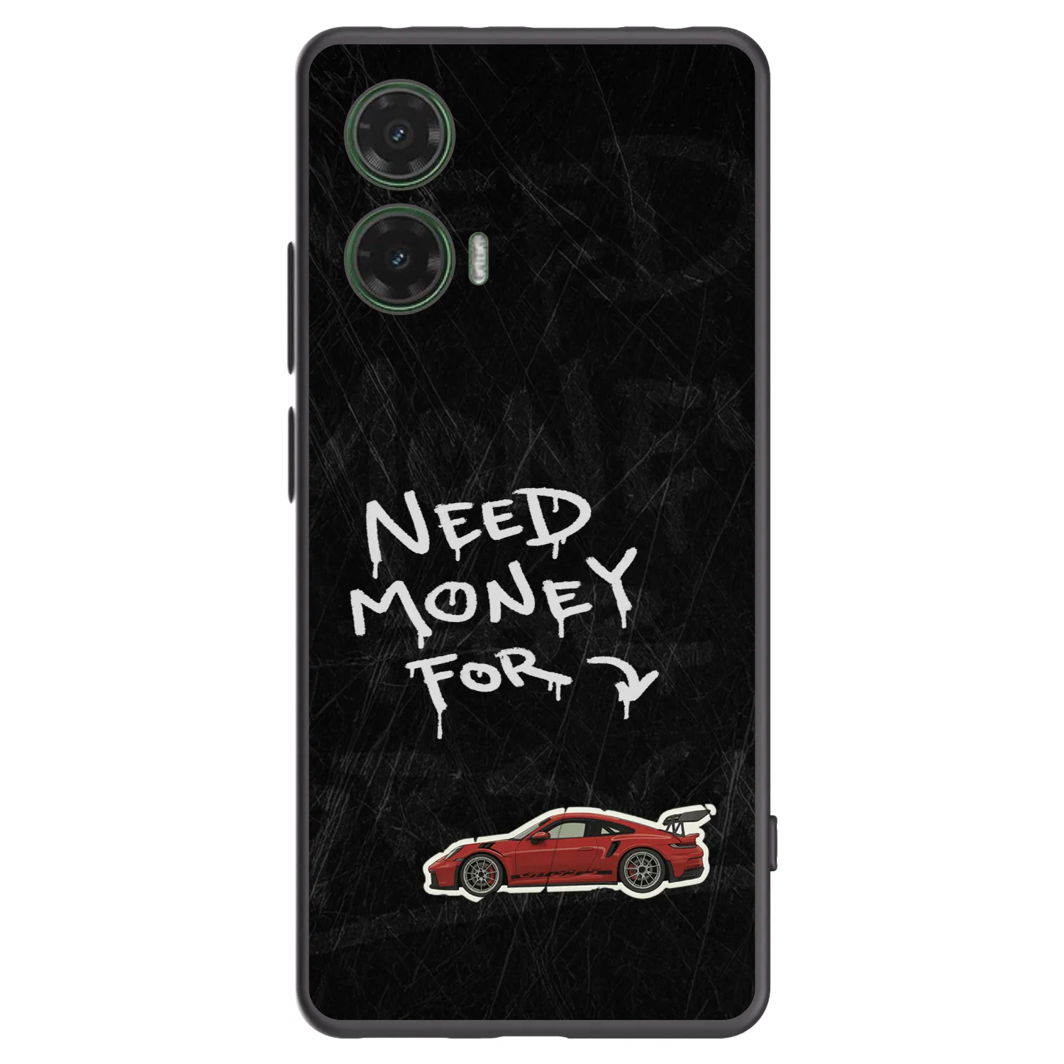 Picasee Μαύρη θήκη σιλικόνης για Motorola Moto G35 5G - Track Mode