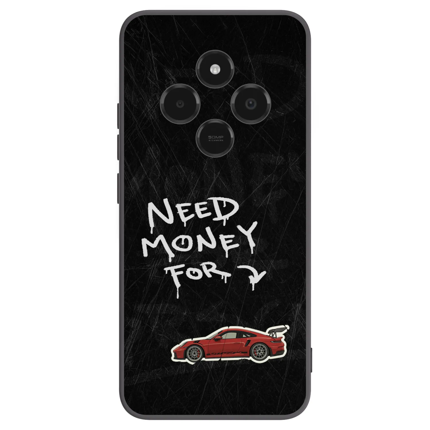 Picasee Μαύρη θήκη σιλικόνης για Xiaomi Poco C75 - Track Mode