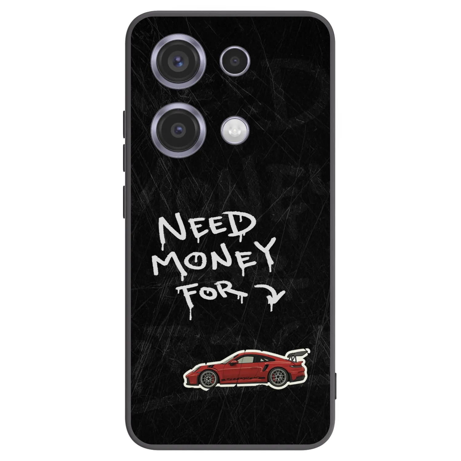 Picasee Μαύρη θήκη σιλικόνης για Xiaomi Redmi Note 14S - Track Mode