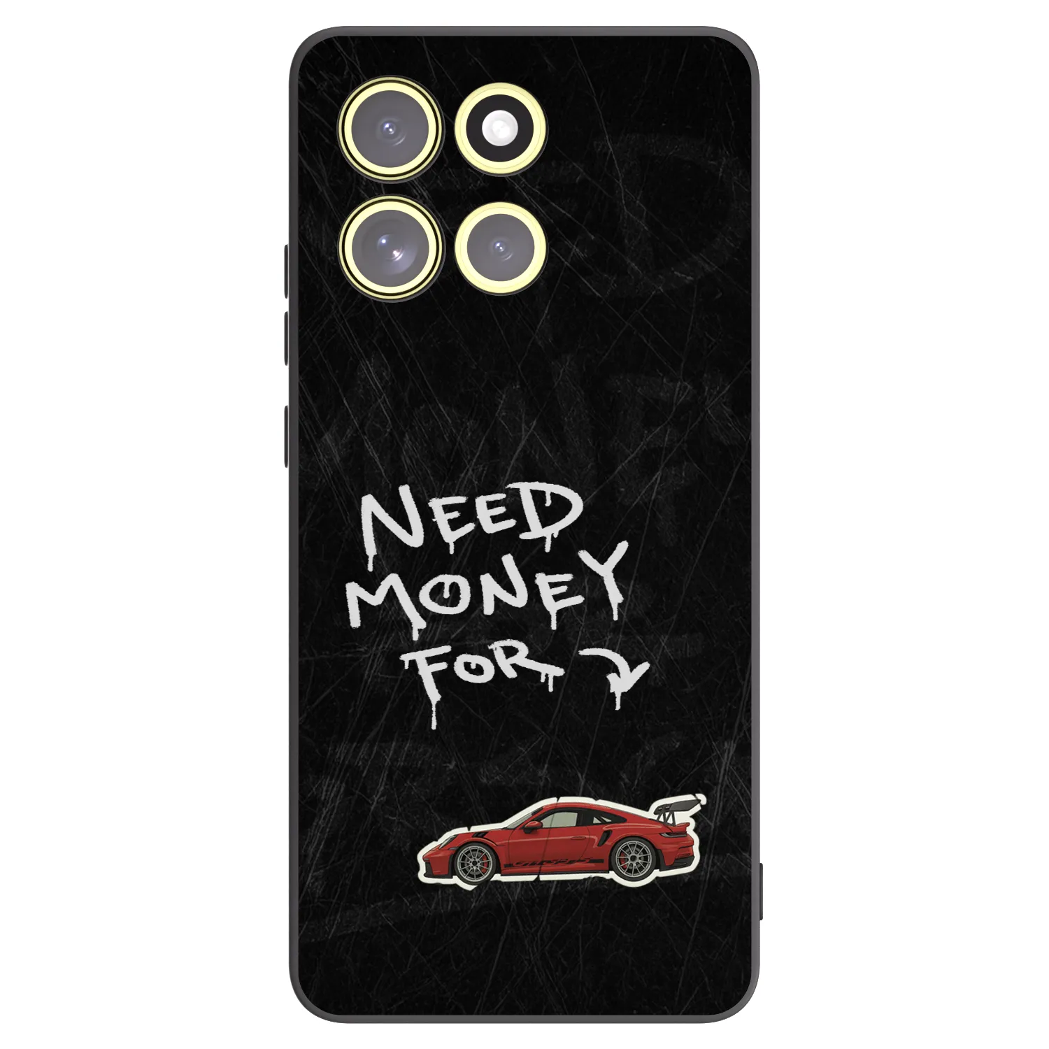 Picasee Μαύρη θήκη σιλικόνης για Motorola Moto G86 Power 5G - Track Mode