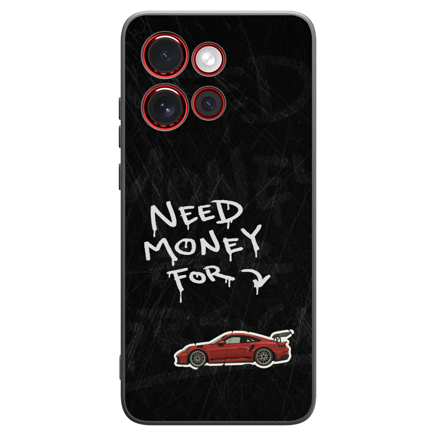 Picasee Μαύρη θήκη σιλικόνης για Motorola Edge 60 Neo 5G - Track Mode