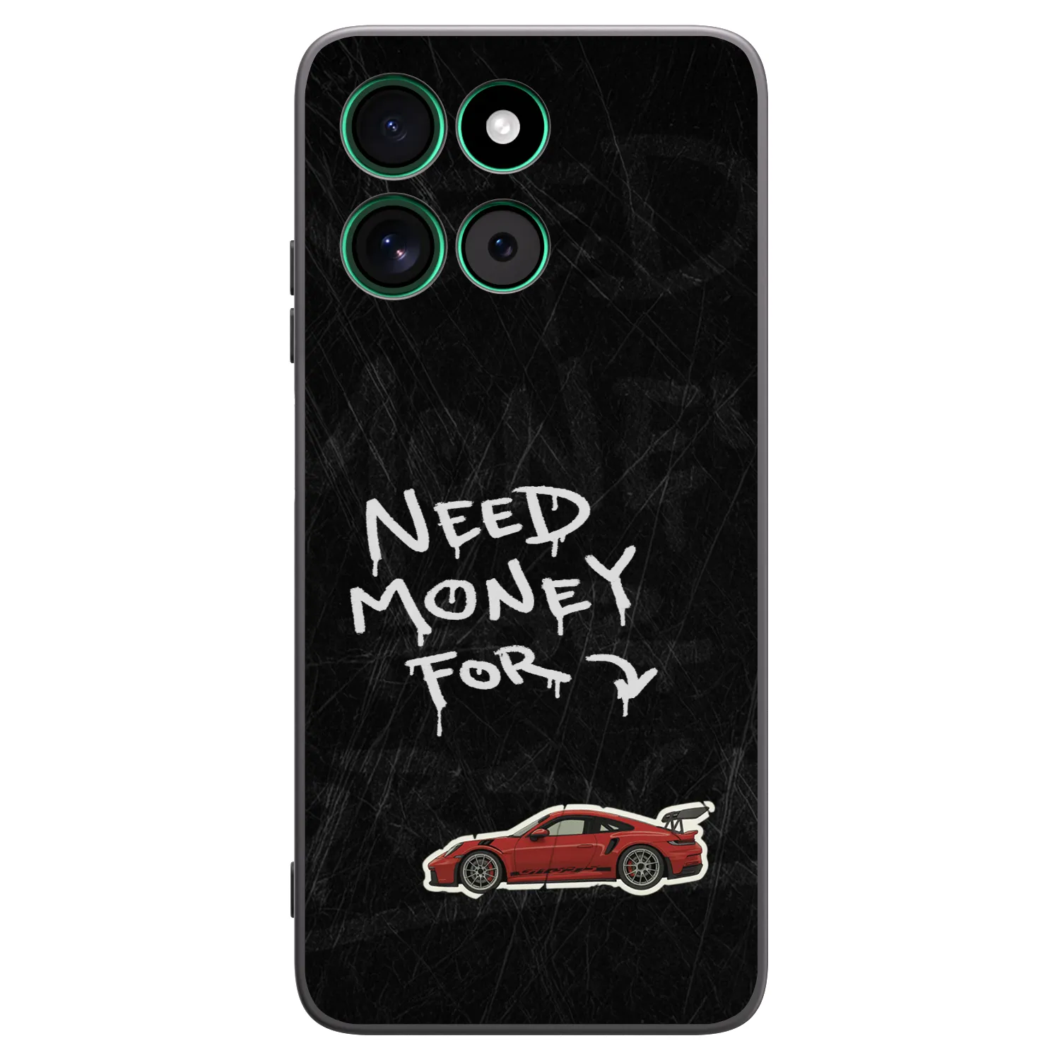 Picasee Μαύρη θήκη σιλικόνης για Motorola Moto G57 Power - Track Mode