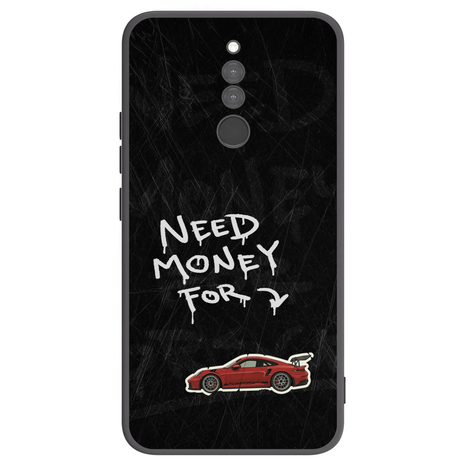 Picasee Μαύρη θήκη σιλικόνης για Xiaomi Redmi 8 - Track Mode