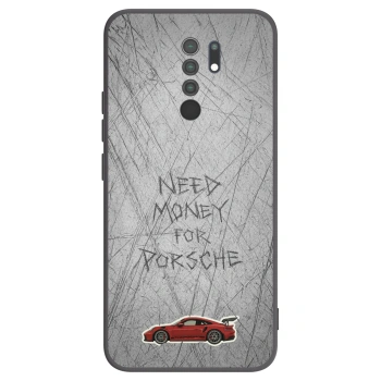 Picasee Μαύρη θήκη σιλικόνης για Xiaomi Redmi 9 - Garage Scratch