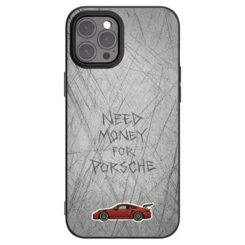 Picasee Μαύρη θήκη σιλικόνης για Apple iPhone 12 Pro Max - Garage Scratch