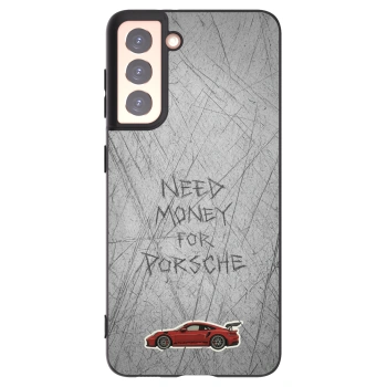 Picasee Μαύρη θήκη σιλικόνης για Samsung Galaxy S21 5G G991B - Garage Scratch
